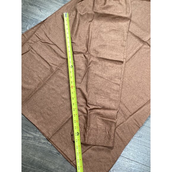 Brown KAF Mens Traditional Thobe & Pants Set With Embroidered Details Size 58 - Picture 8 of 11